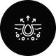 Icon showing a clipboard with a plant and a clock.