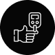 Icon showing a clipboard with a plant and a clock.