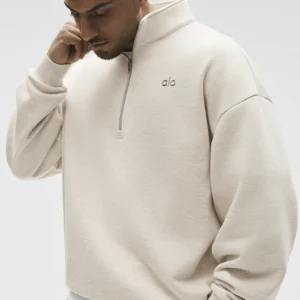 Accolade 1/4 Zip Pullover - Oatmeal Heather